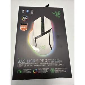Razer Basilisk V3 Pro Gaming Mouse - White (RZ01-04620200-R3U1)